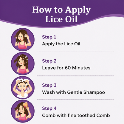 Lice Away Botanical Hair Oil 100ml | Anti Lice Treatment for Men, Women & Kids (5+ Years)