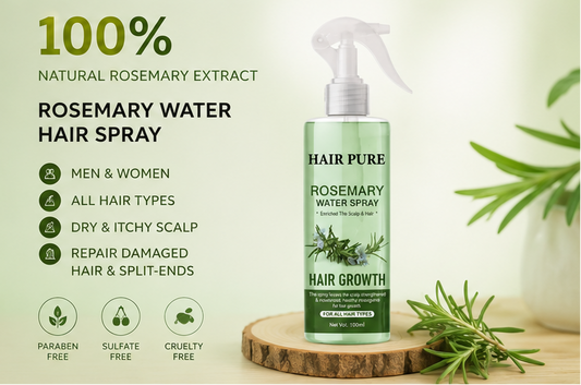 Hair Pure Rosemary Hair Spray 100ml | Unisex Hair Spray for All Hair Types